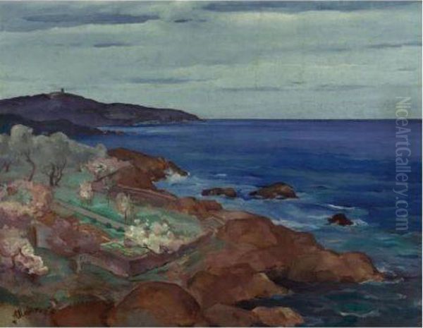 Along The French Coast Oil Painting by Sergej Alexandrow. Mako