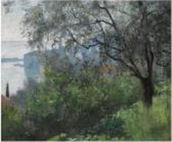 Mentone Oil Painting by Alexander Mann