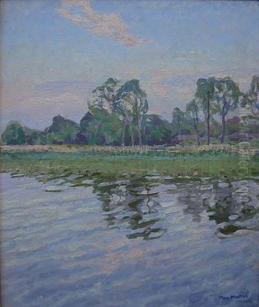 Pejzaz Nadwodny, 1915 R. Oil Painting by Max Marcus