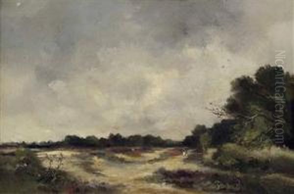 Sommerlandschaft Mit Personenstaffage Oil Painting by Antoon Markus