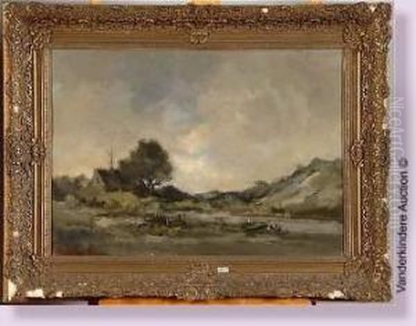 Paysage Lacustre Oil Painting by Antoon Markus