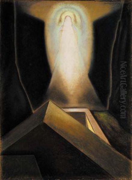 Apparizione Oil Painting by Alberto Martini