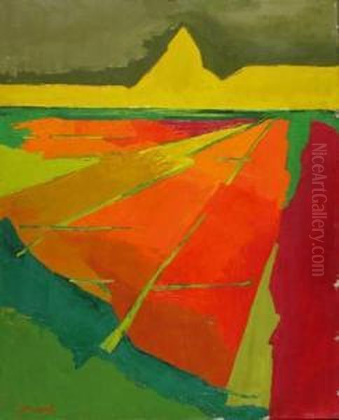 Musical Landscape Oil Painting by Marinel Maryan-Meir