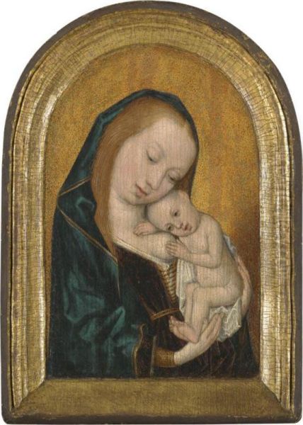 Virgin And Child Oil Painting by Master Of The Legend Of The Magdalene