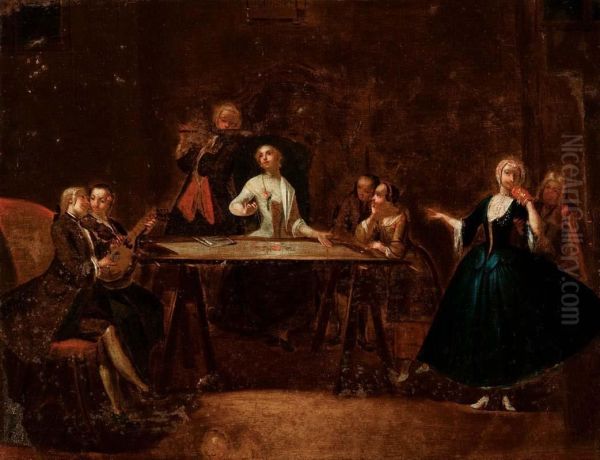 L'intrattenimento Musicale Oil Painting by Master Of The Riflessi