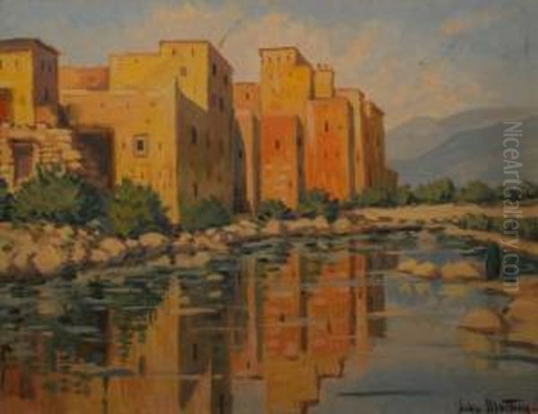 La Kasbah Oil Painting by Gill Julien Matthey