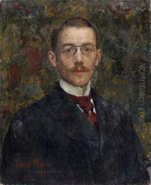 Portrait D'homme Oil Painting by Edgard Maxence
