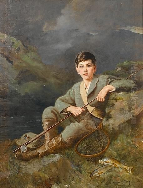 Portrait Of Gervase Bless Oil Painting by Arthur Dampier May