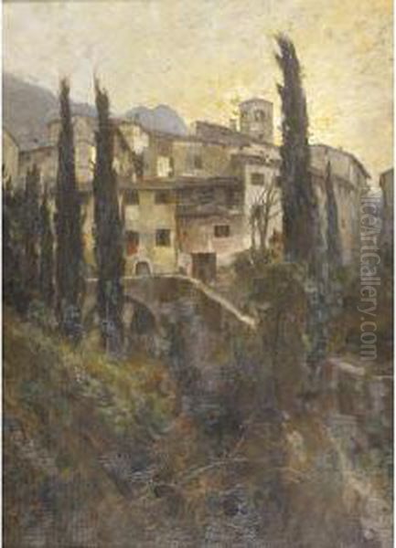 Untitled Oil Painting by Emo Mazzetti