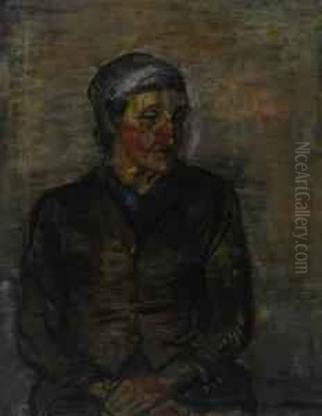 Sitzende Alte Frau Oil Painting by Gordon Mallet Mccouch