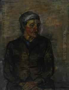Sitzende Alte Frau