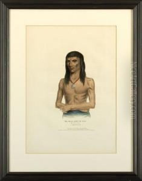 Young Ma-has-kah: Chief Of The
Ioways Oil Painting by Mckenney Thomas & Hall James