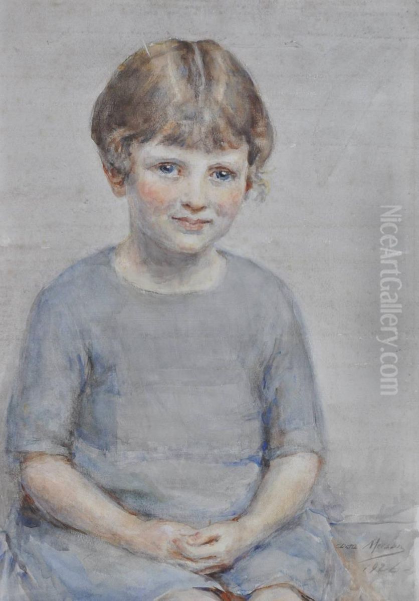 Portrait Of Penelope Travers Oil Painting by Dora Meeson
