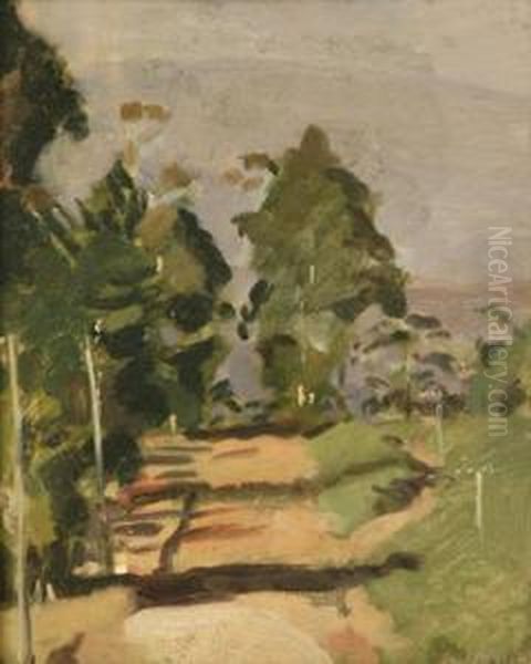 Olinda Falls Road Oil Painting by Duncan Max Meldrum