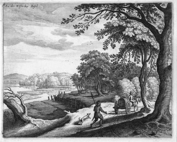 Landschaften In Der Schweiz Und Deutschland. Oil Painting by Matthaus Ii Merian