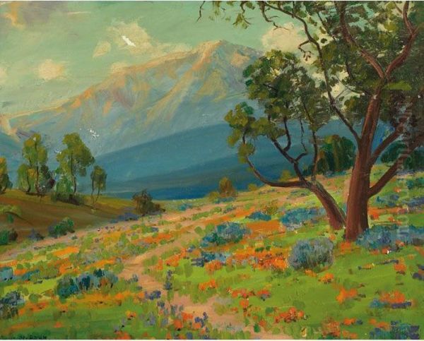 California Landscape Oil Painting by James Arthur Merriam