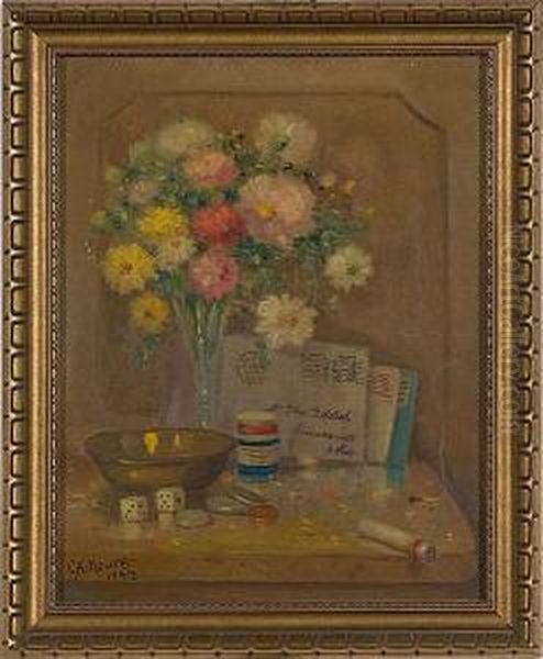 Trompe-l'oeil Oil Painting by Charles Alfred Meurer