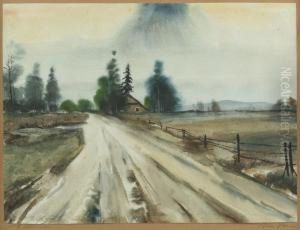 Landschaft Mit Feldweg