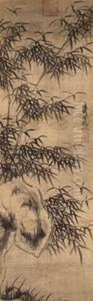 Bamboo Oil Painting by Dai Mingyue