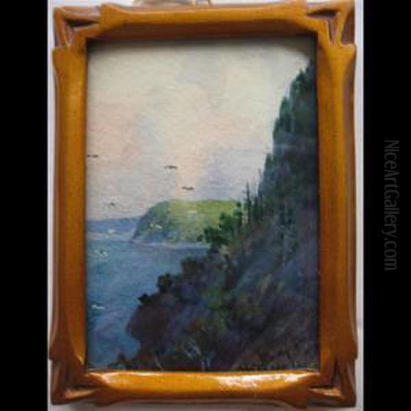 The Saguenay Oil Painting by Willard Morse Mitchell