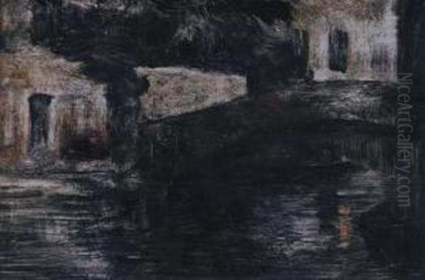 Di Notte Oil Painting by Giuseppe Miti-Zanetti