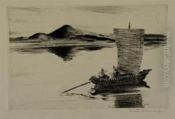 Lake Of Heaven - Yucatonu Oil Painting by Carlton Moore-Park