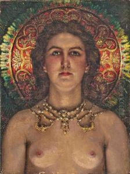 High Priestess Oil Painting by Gustave Moreau