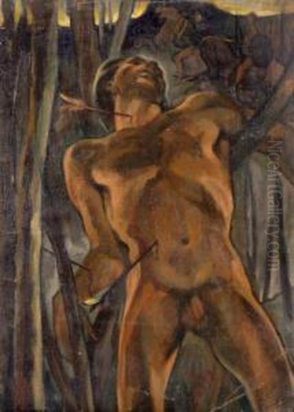 Szent Sebestyen Oil Painting by Zsigmond Nagy
