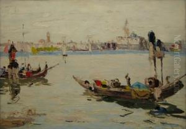 Venetia Oil Painting by Rudolf Negely