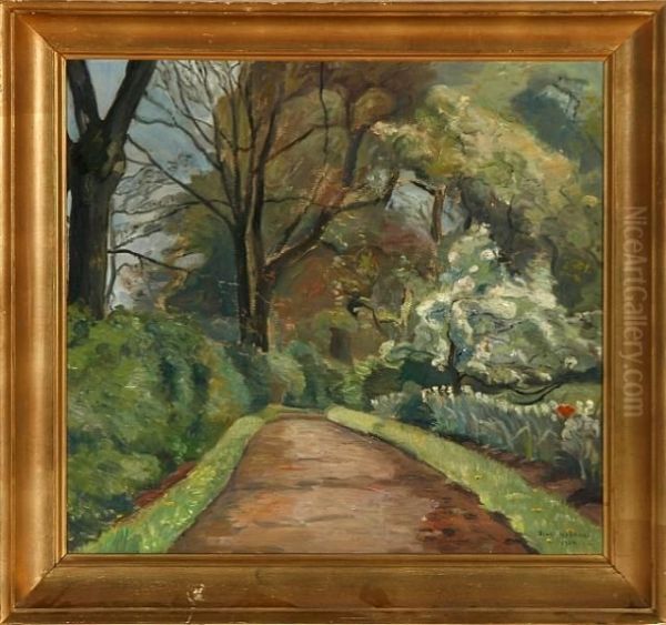 Spring Time Near Broholm Manor, Denmark Oil Painting by Siegfried Neuhaus