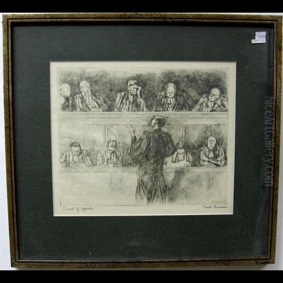 Court Of Appeals; The Dossier; Consultation; The Plea Oil Painting by Ernst Neumann