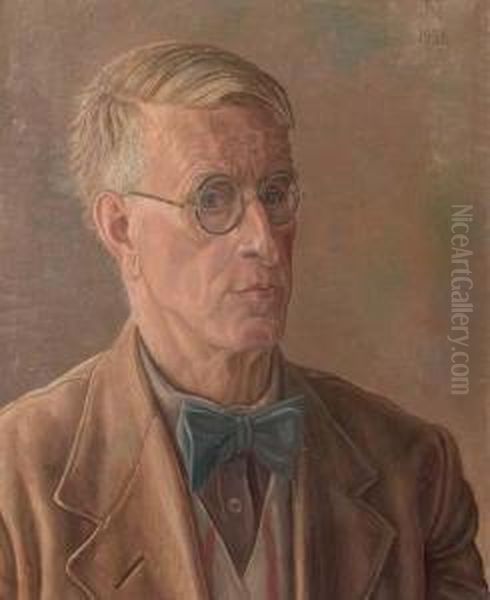 A Self Portrait Oil Painting by Jacob Nieweg