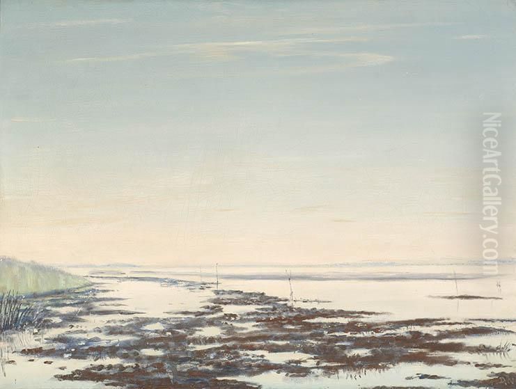 Oude Maas Oil Painting by Dirk Nijland