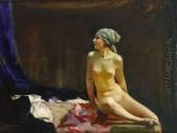 Ohne Titel Oil Painting by Rudolf Nissl