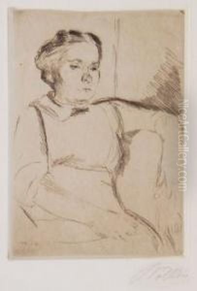 Magdalene Schmahl Oil Painting by Franz Nolken