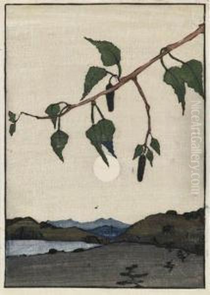 The Branch Oil Painting by Bror Julius Olsson Nordfeldt
