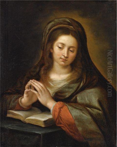 Madonna In Preghiera Oil Painting by Giuseppe Nuvolone