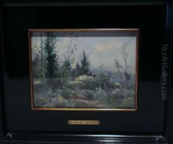 Paisaje Olotino Oil Painting by Jose Olivet Legares