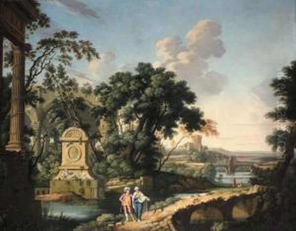 Paesaggio Concapriccio Oil Painting by Giuseppe Omio