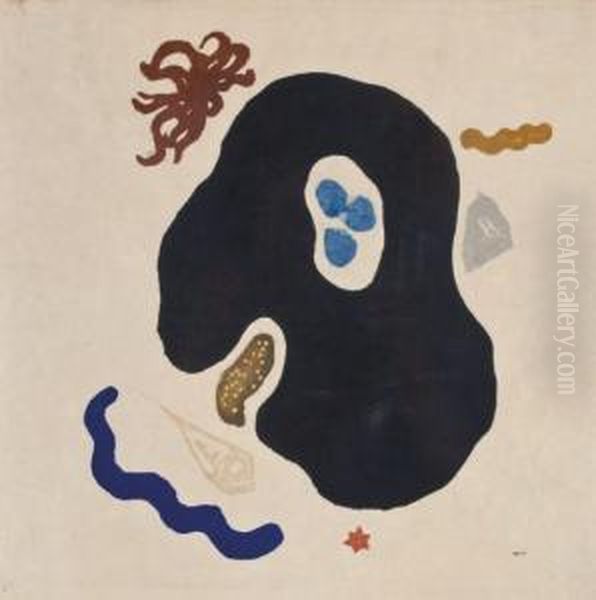 Family Of The Sea Oil Painting by Koshiro Onchi