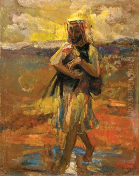 Shepherd Oil Painting by Arie Orland