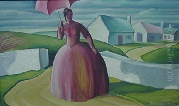 A Summer Stroll Oil Painting by Macgregor Ormiston