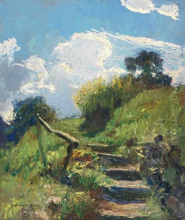 Paesaggio Oil Painting by Mario Ornati