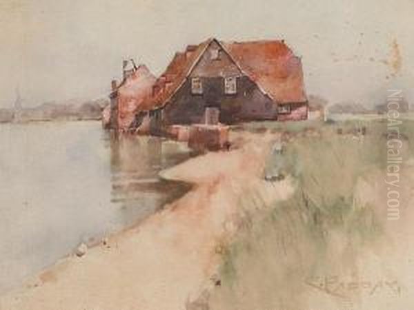 Rural Scene Oil Painting by Charles Murray Padday