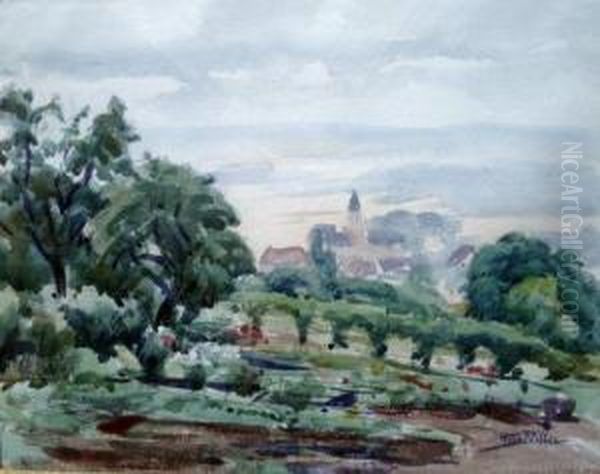 Paysage Oil Painting by Henri Pailler