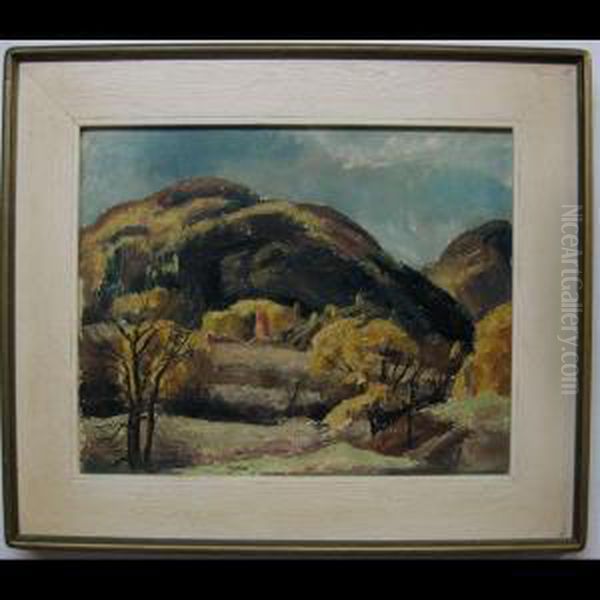 Landscape Study Oil Painting by Lawrence Arthur C. Panton