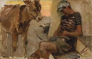 Boy With Donkey