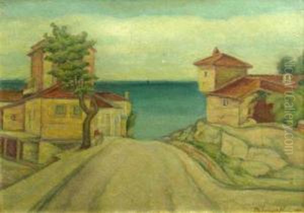 Peisaj Din Turtucaia Oil Painting by Tache Papatriandafil