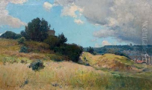 Vue De Meudon Oil Painting by Jean Constant Pape