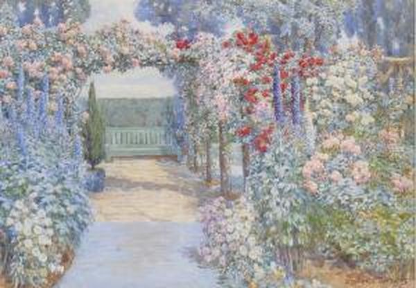 July - Joyous Oil Painting by Beatrice Emma Parsons